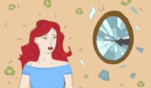 samosebou_diva_sklo_trideni_barevne_bile_zrcadlo_autosklo