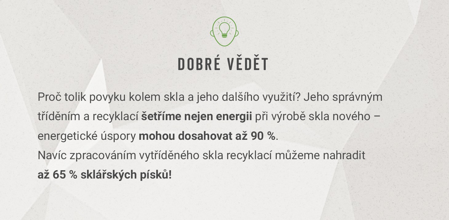 Správné třídění skla Správné třídění skla