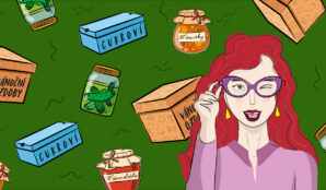 diva_cukrovi_ozdoby_okurky_marmelada_merunky_sklenice_krabice_bryle_mrk